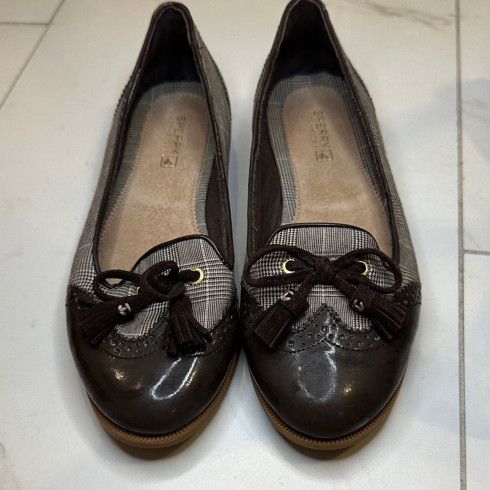 Sperry VINTAGE Women's Brown Tassel Trim Loafers 7.5